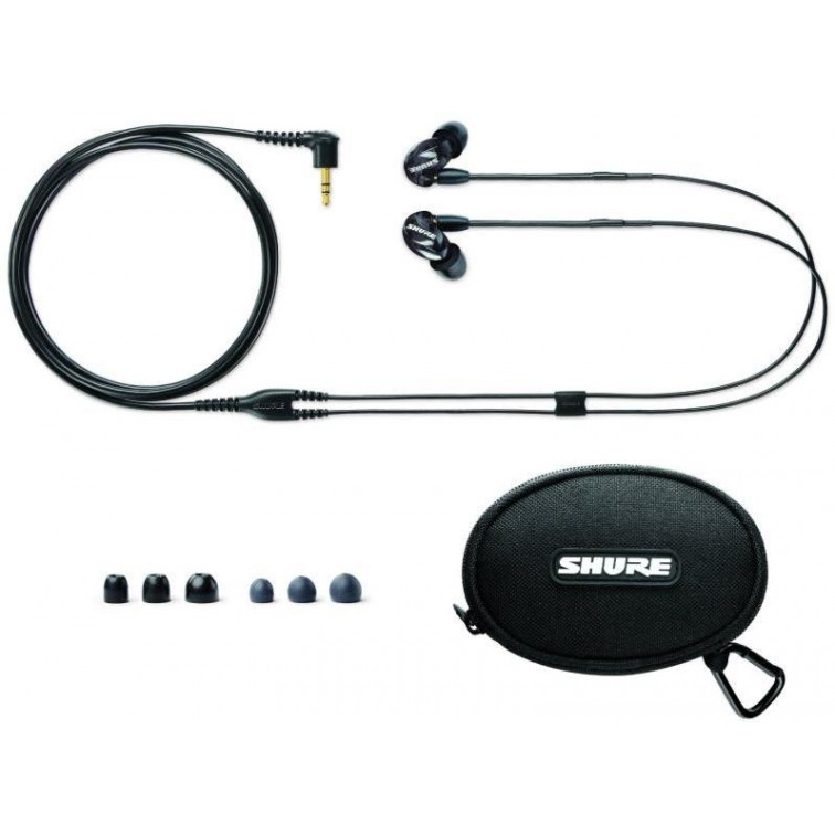 Слушалки in ear SHURE-SE215-K  