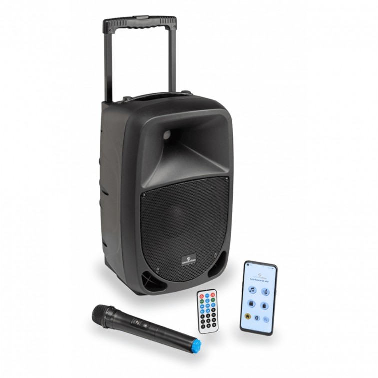 Караоке тонколона активна 10" GO-SOUND 10AIR + микрофон – професионален музикален продукт с високо качество за сцена, студио и репетиции