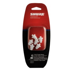 Силиконови тройни накрайници за слушалки in-ear SHURE EATFL1-6 6 броя – професионален музикален продукт с високо качество за сцена, студио и репетиции