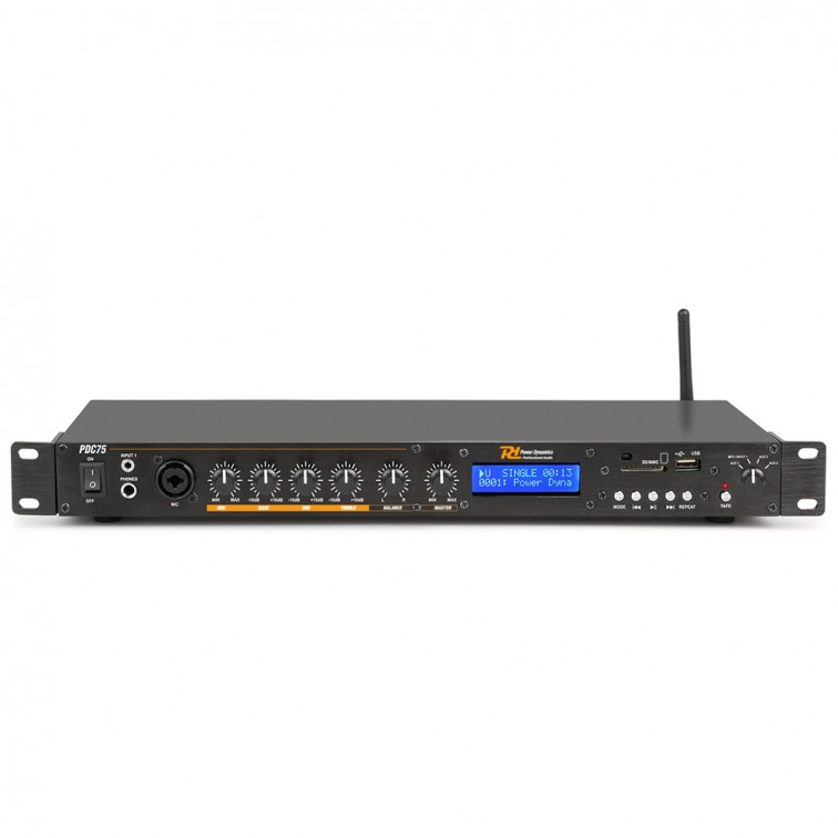 Bluetooth медия плеър с рекордер PDC75 SD/USB/BT/MP3 – професионален музикален продукт с високо качество за сцена, студио и репетиции
