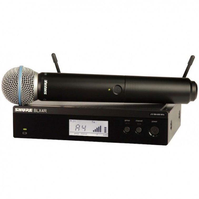 Вокален Безжичен Микрофон SHURE BLX24RE/B58-H8E B-STOCK!  – професионален музикален продукт с високо качество за сцена, студио и репетиции