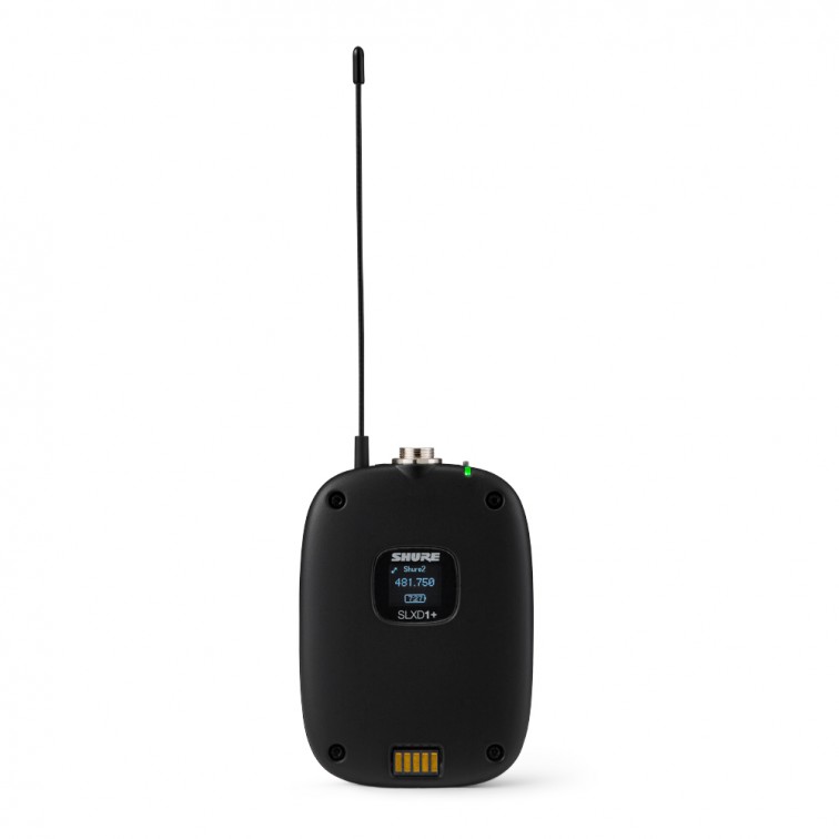 Бодипак предавател за системи SLXD+ SHURE SLXD1+-G65  – професионален музикален продукт с високо качество за сцена, студио и репетиции