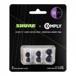 Резервни тапички за слушалки in-ear серия SE и AONIC, комплект размери S, M, L, Shure EACYF1
