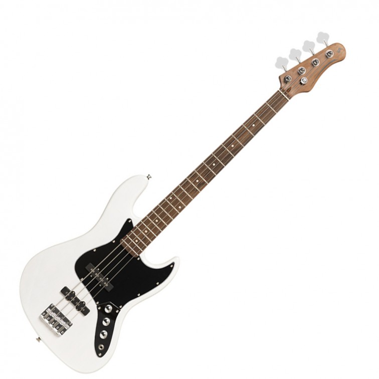 Бяла бас китара Stagg SBJ−30 WHB J BASS