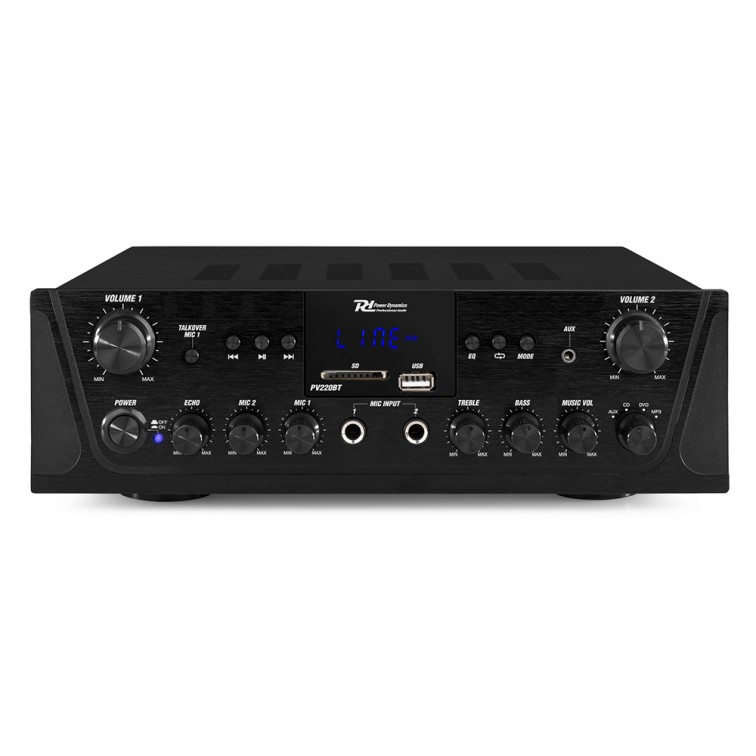 Усилвател 2x100W, Bluetooth PV220BT 2 зони