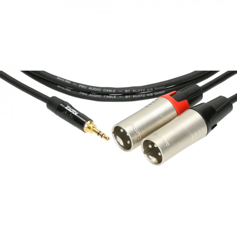 Кабел аудио мини жак-два м. канона Klotz KY9-300 PRO 3 м.