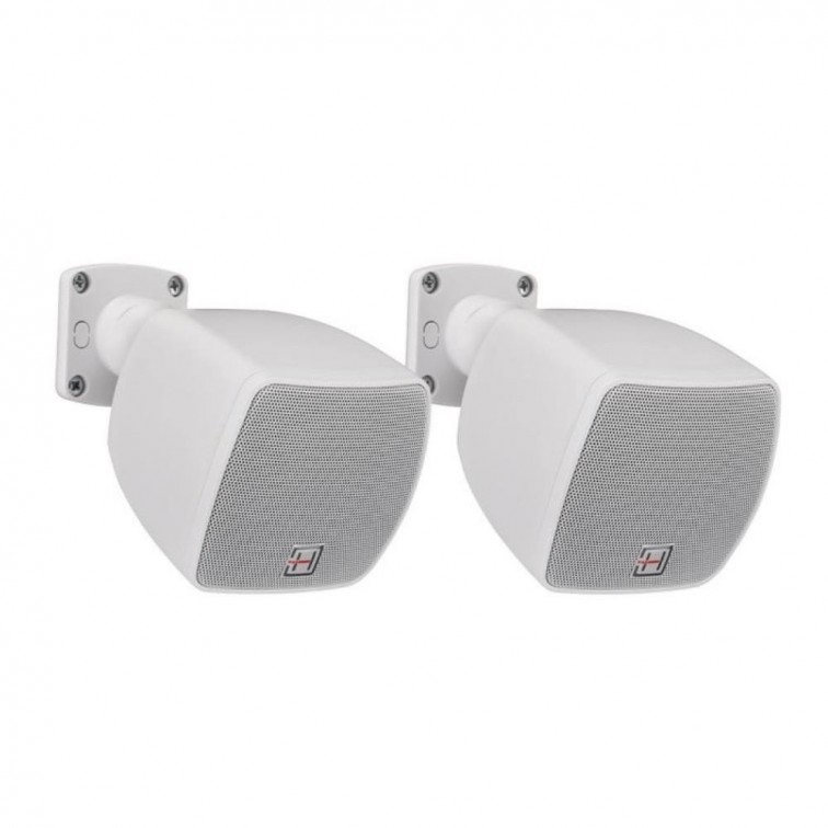 Чифт стенни тонколони Helvia 8Ohm - 30W DEKO-25TWH – 2.5" за монтаж на стена (бели)