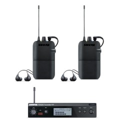 Двойна дигитална мониторинг система със слушалки SHURE PSM300 P3TR112TW - K3E