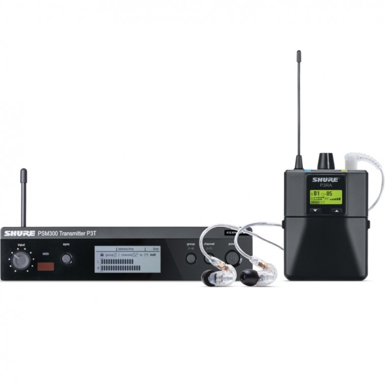 Дигитална мониторинг система със слушалки SHURE PSM300 P3TRA215CL-K3E