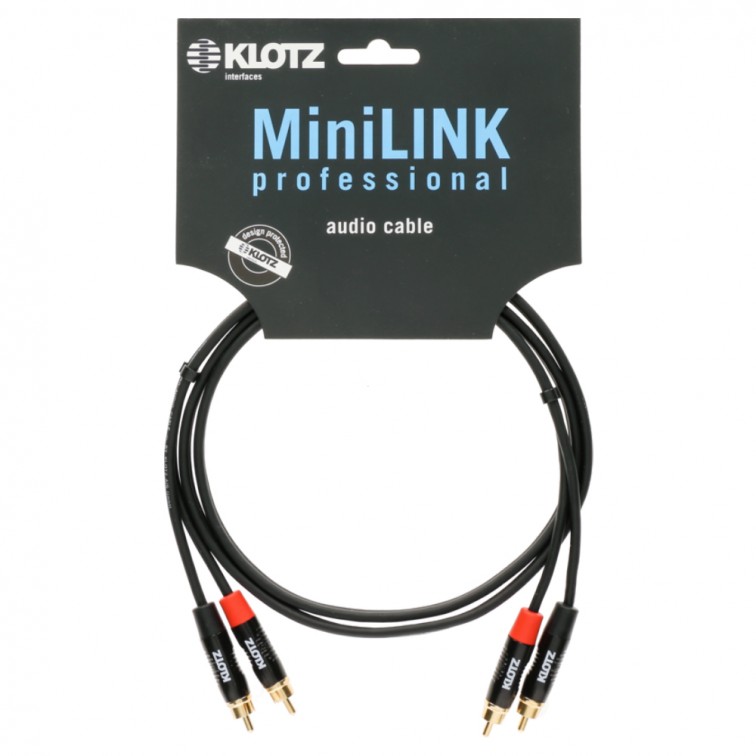 Кабел чинчове-чинчове 15м професионален Klotz MiniLink Pro KT-CC150 с позлатени контакти