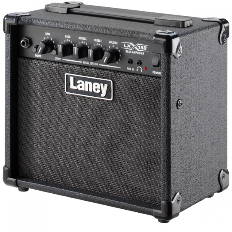 Комбо усилвател за бас китара Laney LX15B, 2x5", 15W