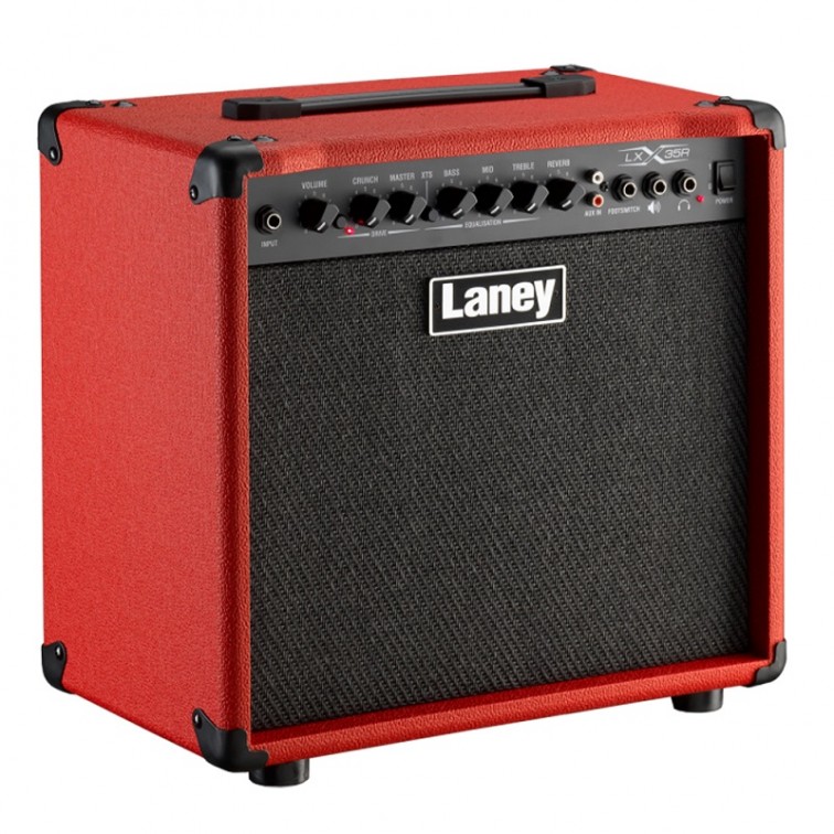 Комбо усилвател за електрическа китара Laney LX35R-RED, 1x10", 35W