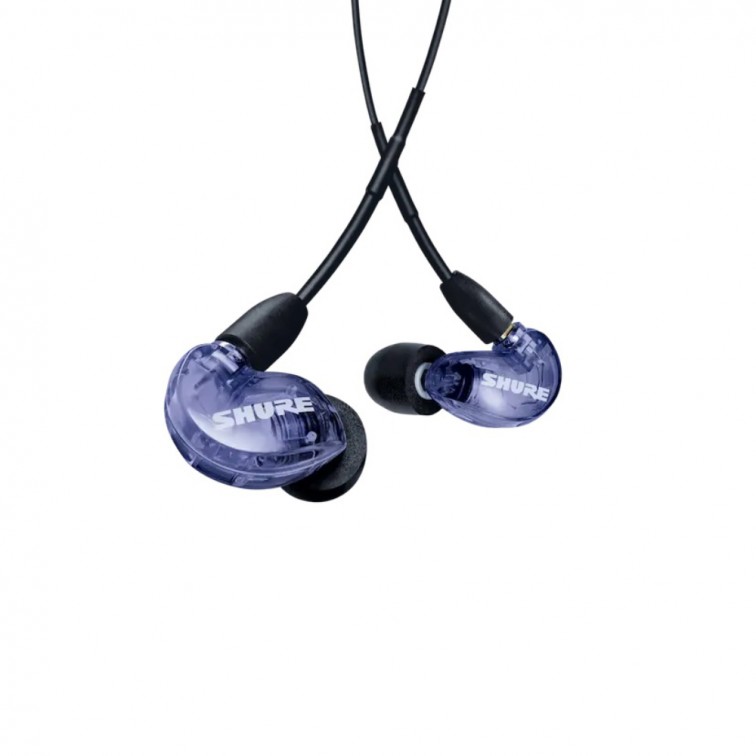 Шумоизолиращи слушалки SHURE SE215+UNI, Special Edition, лилави