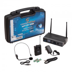 Безжичен микрофон за глава / хедсет / диадема / headset WF-D190P МКII, професионален, високо качество звук, за сцена и студио