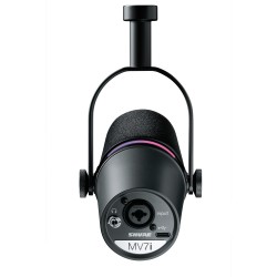 USB Подкаст микрофон с вграден интерфейс SHURE MV7i, професионален, високо качество звук, за сцена и студио