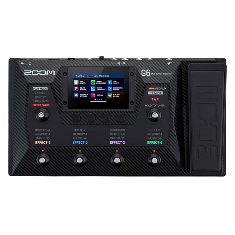 Ефект за електрическа китара Zoom G6 процесор, 6 струни, отличен тон, за начинаещи и напреднали