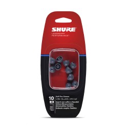 Резервни тапички за слушалки in-ear 10бр размер М SHURE EASFX1, високо качество, професионална употреба