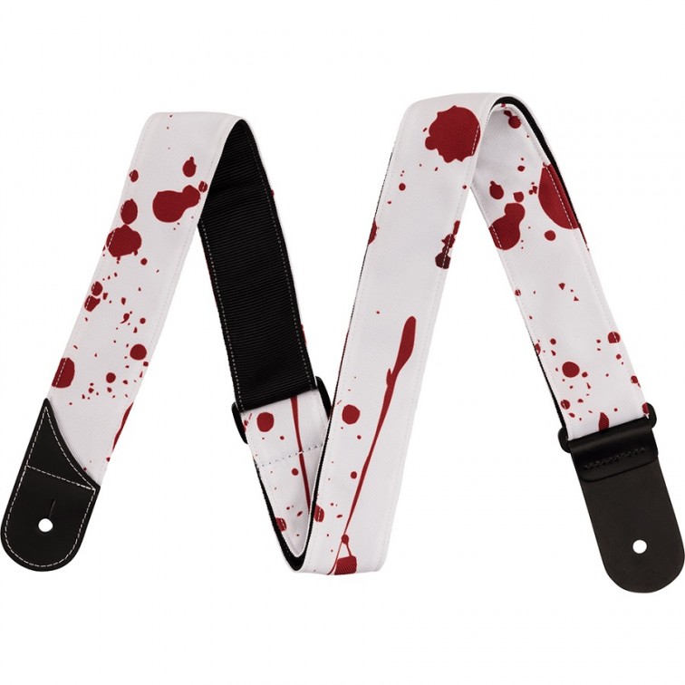 Колан за китара Splatter Strap White by Jackson® – професионален музикален продукт с високо качество 