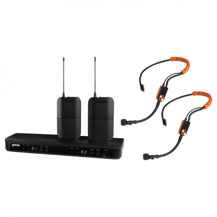 Двоен микрофон хедсет / диадема / за глава / headset SM31 SHURE BLX188E/SM31-K3E  – професионален музикален продукт с високо качество 