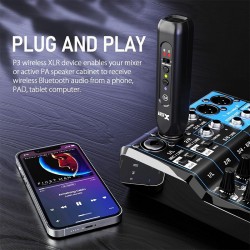 Bluetooth приемник XLR Xvive P3 – професионален музикален продукт с високо качество за сцена, студио и репетиции