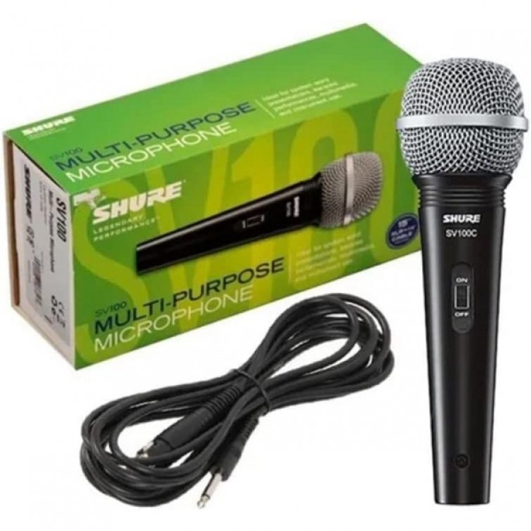 Динамичен микрофон с XLR - 6.3 жак SHURE SV100-W VocalDrive