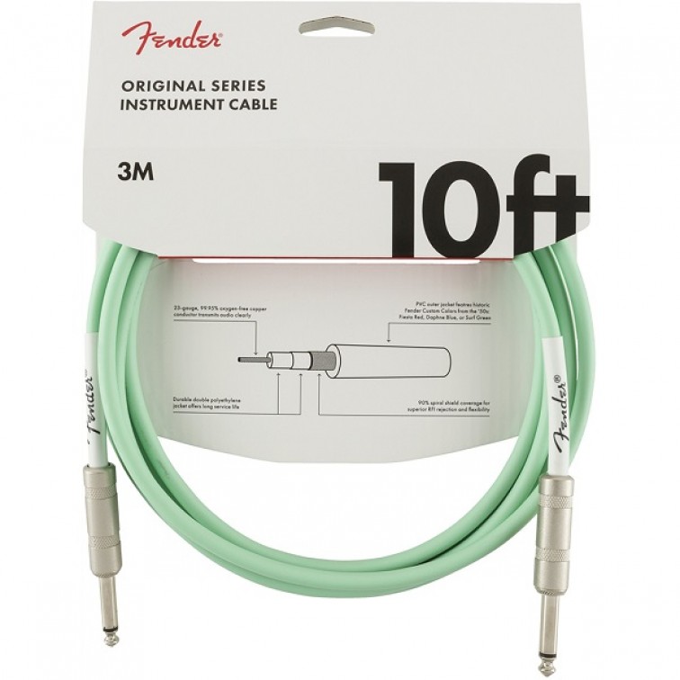 Инструментален кабел Fender Original Surf Green 3 метра