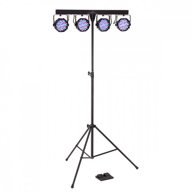 Осветление 4LEDKIT- PARTY RGB комплект стойка и калъф by Soundsation