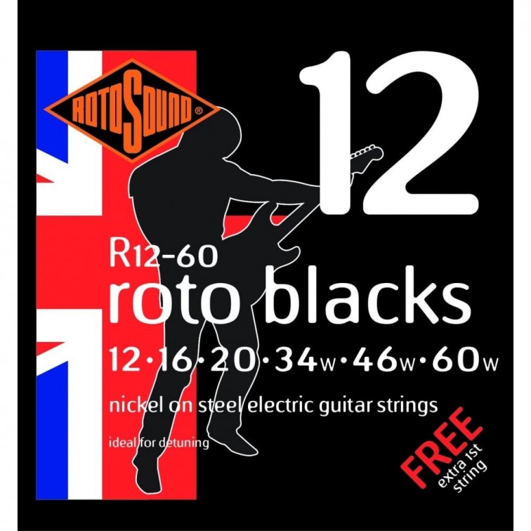 Струни за електрическа китара R12-60 BLACKS