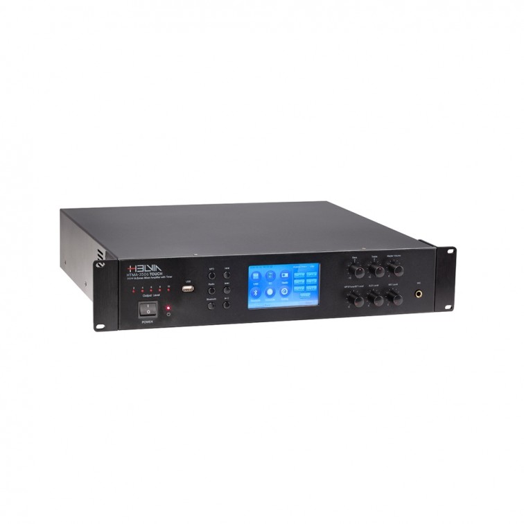 Усилвател миксер с тач скрийн AMP 350W Helvia HTMA-3506 6 зони