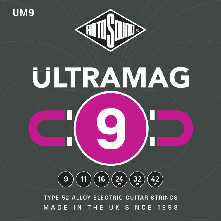 Струни за електрическа китара Ultramag UM9 6-струнна 