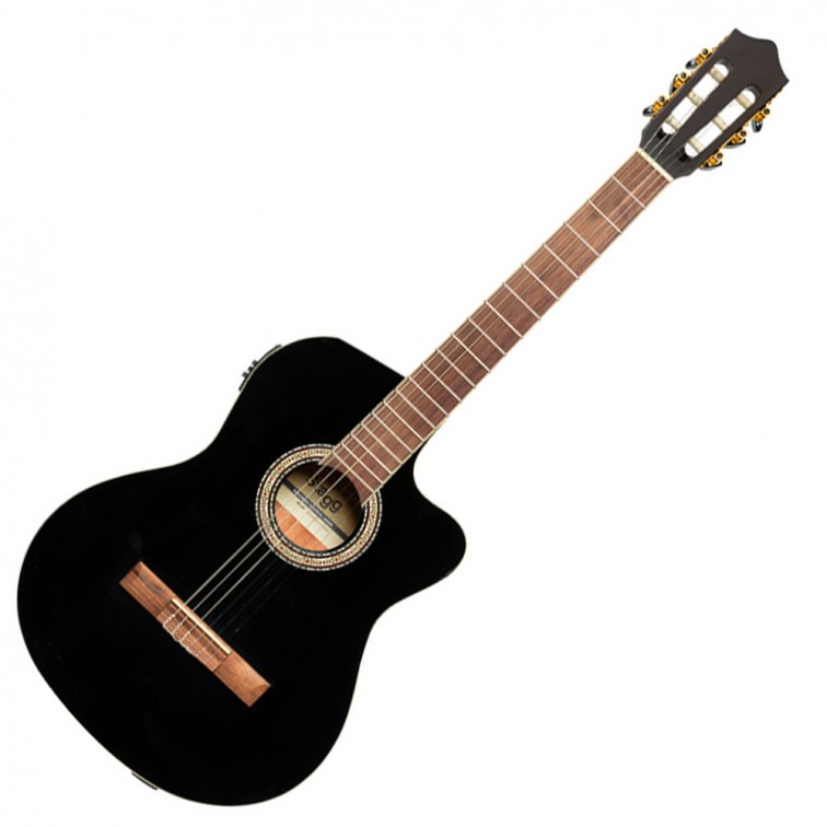 Озвучена класическа китара 4/4 Stagg SCL60 TCE-BLK Spruce