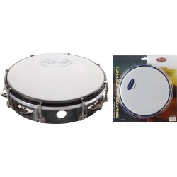 Пластмасово дайре с кожа STAGG TAB-108P/BK   