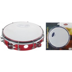 Пластмасово дайре с кожа STAGG TAB-208P/RD 