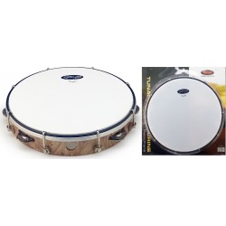 Дървено дайре с кожа / TAB-110P/WD 
