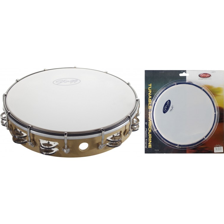 Дървено дайре с кожа STAGG TAB-212P/WD 