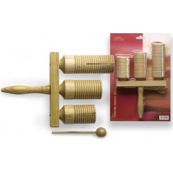 Тройно дървено агого STAGG GTTB-126  
