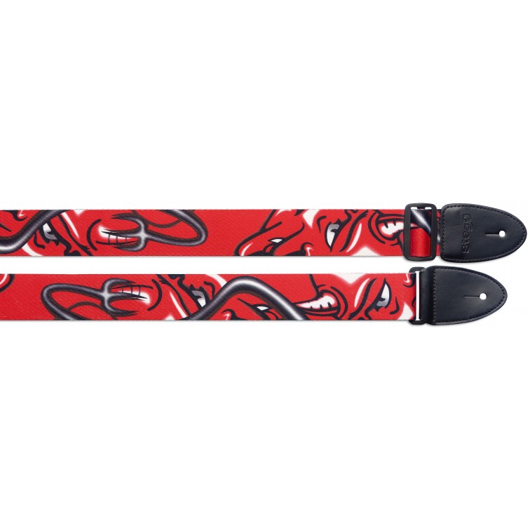 Колан за китара синтетика STAGG STE RED DEVIL